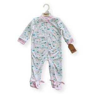 NEW Chick Pea Baby Footie Bunny Print Size 3-6 Months NWT